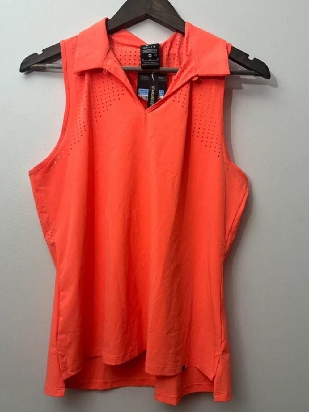 NWT Nike DriFit Golf Tank top Coral/Orange Medium